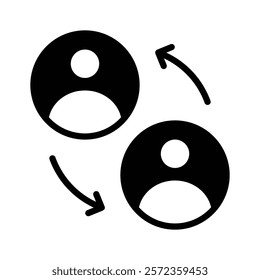Two people interacting to enhance teamwork and cooperation
