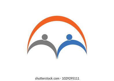 
two people logo