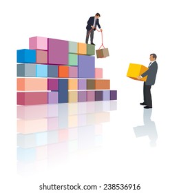 Two people make the company, builds their own business.