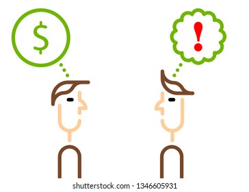 Two people are making a deal