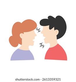 Two people resolving a conflict, symbolizing communication and reconciliation