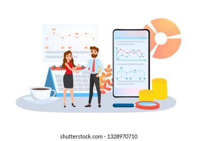 Two people shaking hands. Business deal and partnership. Idea of teamwork and agreement. Isolated vector illustration in cartoon style.