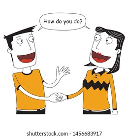 Two People Shaking Their Hands Stock Vector (Royalty Free) 1456683917 ...