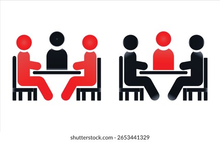  Two people sitting side by side symbolizing waiting area office queue or public service concept