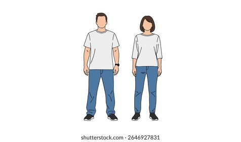 Two People Standing Together Representing Community and Connection