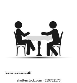 two people table chair