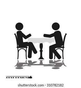 two people table chair