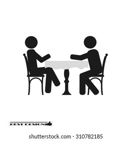 two people table chair