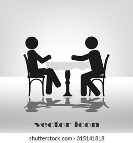 two people table chair
