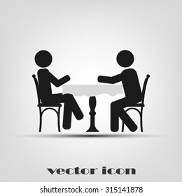 two people table chair