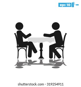 two people table chair