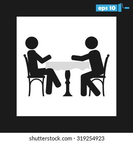 two people table chair