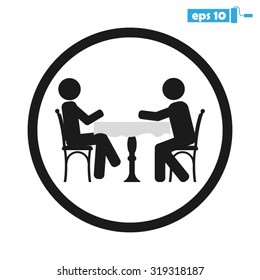 two people table chair