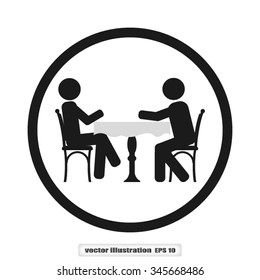 two people table chair