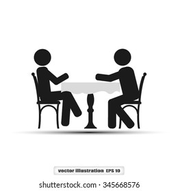 two people table chair