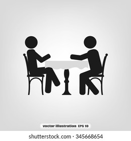 two people table chair