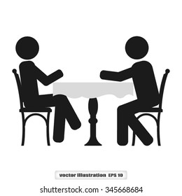two people table chair