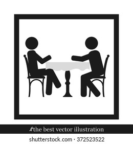 two people table chair