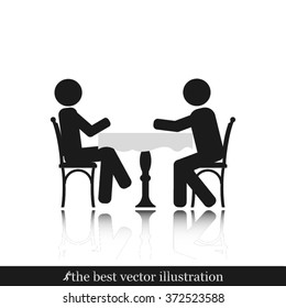 two people table chair