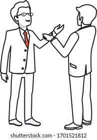 two people are  talking with each other