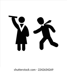 diseño de logotipo vectorial de dos personas