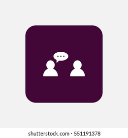 two person chatting icon vector, can be used for web and mobile design