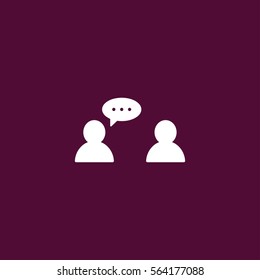 two person chatting icon vector, can be used for web and mobile design.
