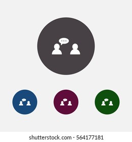 two person chatting icon vector, can be used for web and mobile design.
