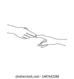 Hands Holding Each Other Sketch Images, Stock Photos & Vectors ...