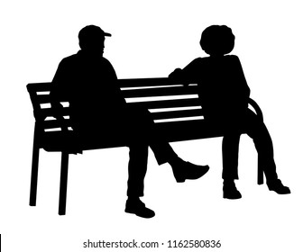 3,703 Old friends sitting on bench Images, Stock Photos & Vectors ...