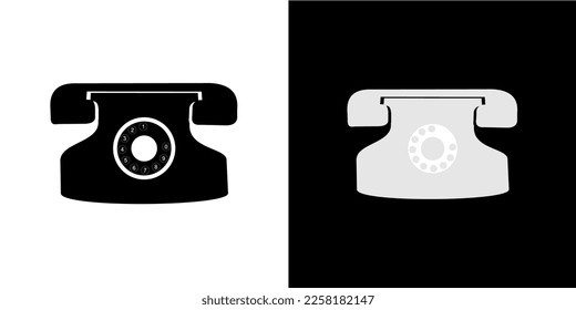 two phone in black and white