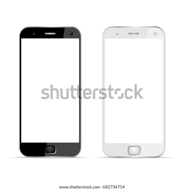 Two Phones Realistic Device Stock Vector Stock Vector (Royalty Free ...