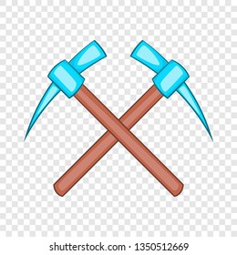 Two picks icon in cartoon style isolated on background for any web design 