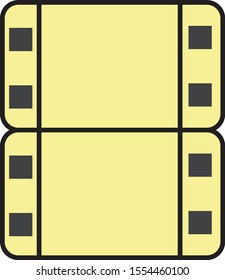 two picture reels graphic vector