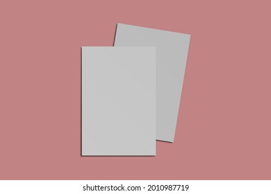 two pieces of 210 x 297 paper and plain white
