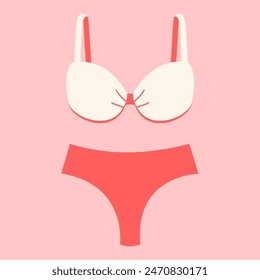 Two pieces bikini bathing suit for woman.  Swimwear for pool and beach