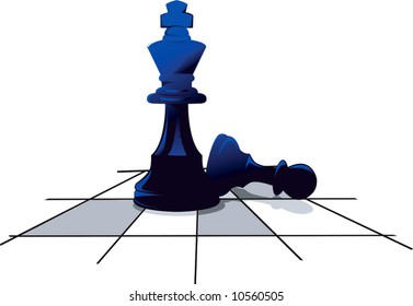  two pieces in a chess board	