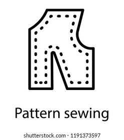 Two pieces of cloth together showing unstitched jacket icon