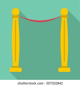 Two pillars icon. Flat illustration of two pillars vector icon for web