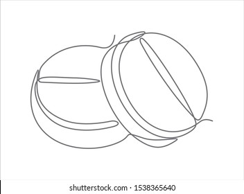 two pills continuous one line drawing minimalism design isolated on white background
