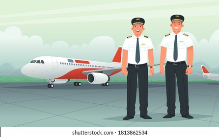 Pilots in Cockpit  Airplane illustration, Cockpit, Pilot