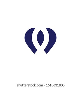 two pin location logo design