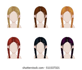 two plaits hairstyle