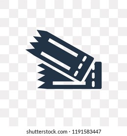 Two Plane Tickets vector icon isolated on transparent background, Two Plane Tickets transparency concept can be used web and mobile