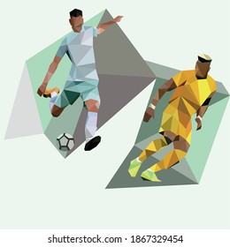 dos jugadores de diferentes equipos juegan