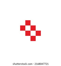 Two plus, squares geometric symbol simple logo vector
