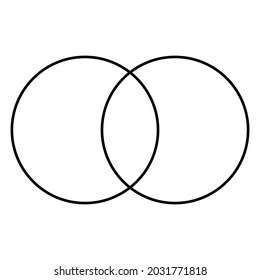 two points of intersection of two circles