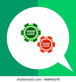 Two Poker Chips Icon