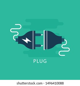 Two power connectors concept - Illustration
