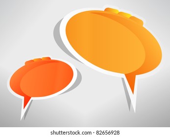 Two progressive speech bubbles